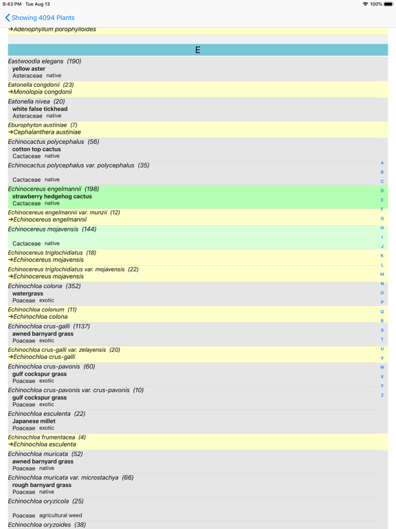 South California Wildflowers iPad screenshot 8 - Education app