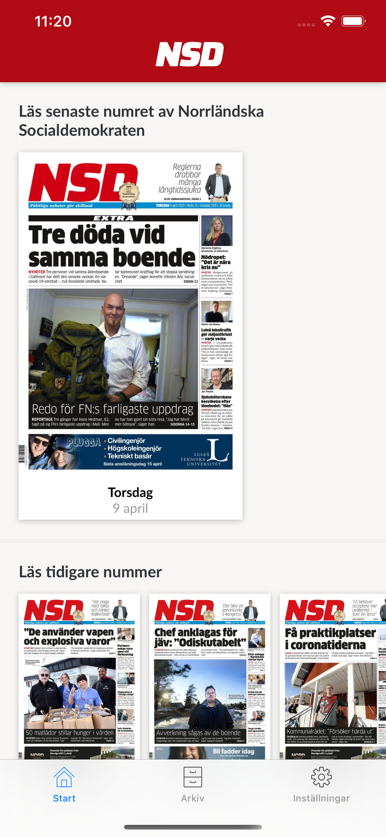 E-tidning NSD