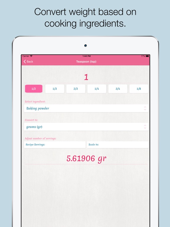 Screenshot #6 pour Cooking Calculator Pro