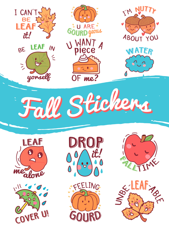 Screenshot #4 pour Fall Stickers ⋆