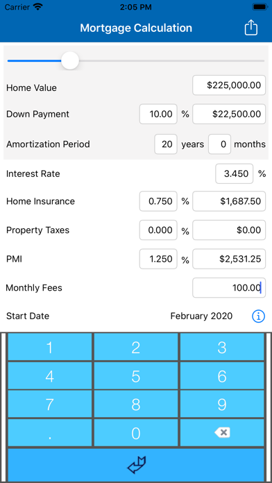 Mortgage Calculator Mobile Screenshot