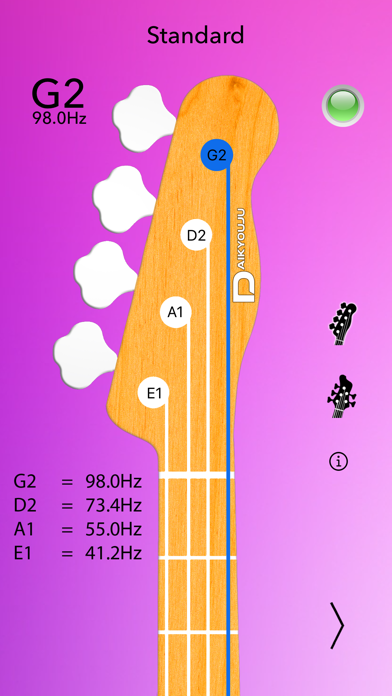 Screenshot #1 pour Accordeur de Basse
