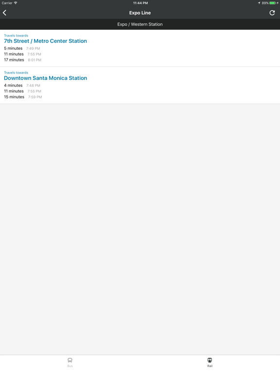 Los Angeles Transit (LA Metro) iPad screenshot 6 - Navigation app