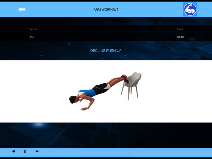 Arm Workout at Home with music