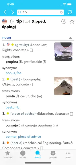 Game screenshot English Spanish Dictionary C. hack