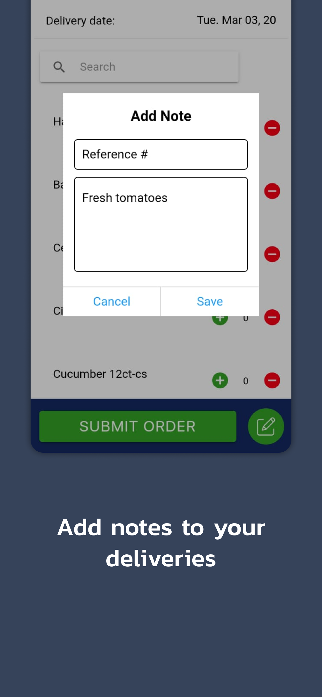 EFAP Orders