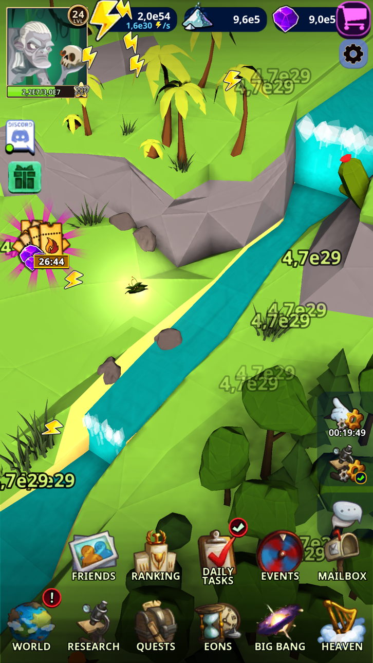 Almighty: God Idle Clicker iOS Mod IPA screenshot 3 - iOS game interface