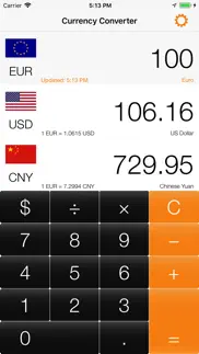 currency converter: exchange iphone screenshot 1