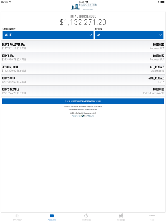 Screenshot #5 pour Bangerter Financial Services