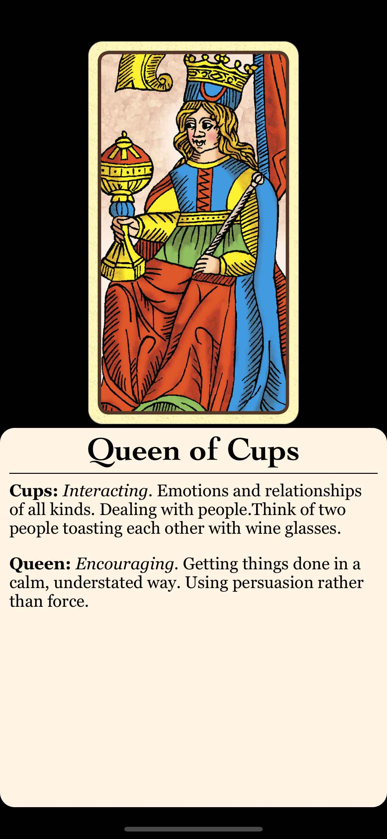 Universal Tarot of Marseille screenshot 4