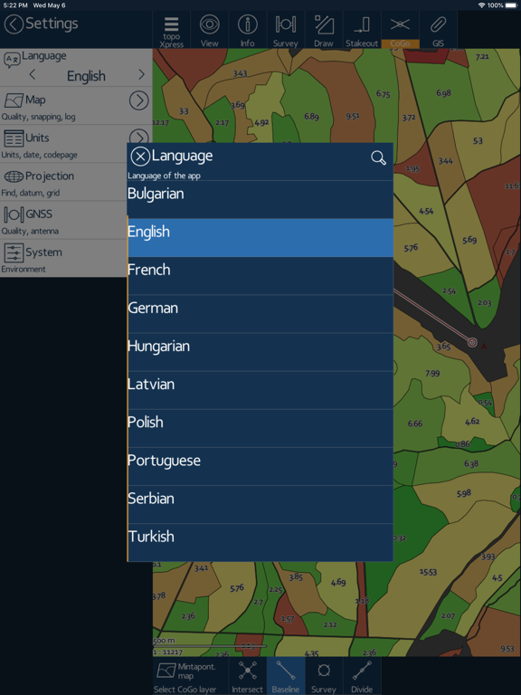 topoXpress iPad screenshot 9 - Navigation app