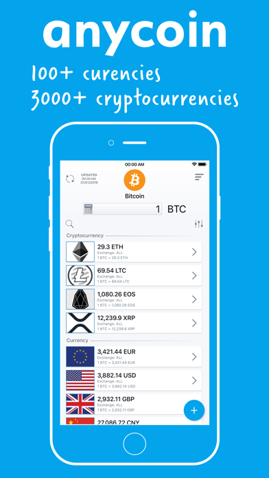 ANYCOIN Crypto Converter iPhone screenshot 5 - Finance app