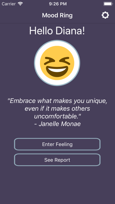 Mood Ring: Your Emoji Journal Screenshot