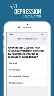 depression calculator iphone screenshot 3