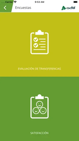 Captura de pantalla de Mi Formación en iPhone 5