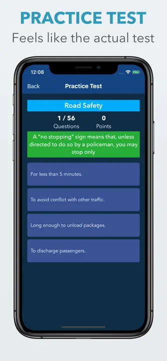 DMV Driver License Permit Test: Screenshot 1 von 5
