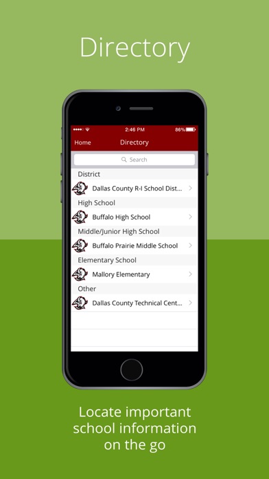 Dallas County School District Screenshot