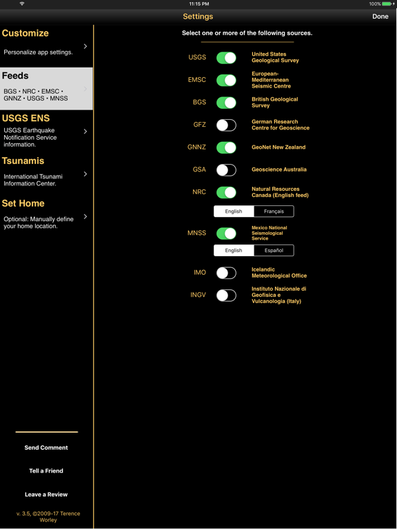 QuakeWatch iPad screenshot 4 - News app