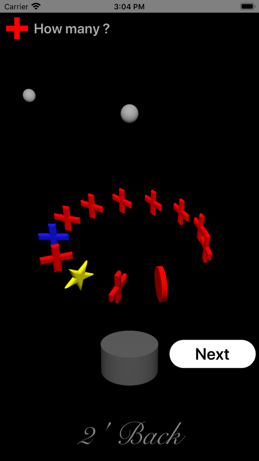 #2. NBack 3D (iOS) 由: Yasuyoshi Ota