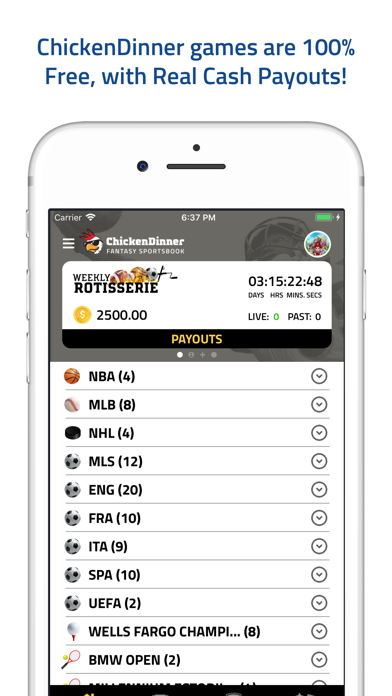 How to cancel & delete ChickenDinner SportsBook from iphone & ipad 1