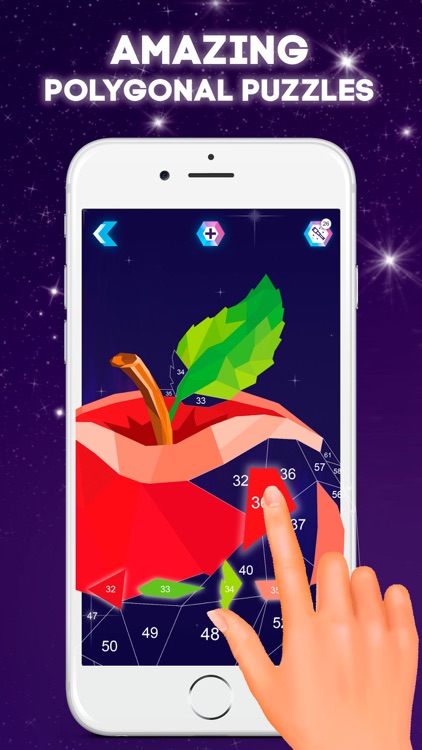 Low poly art book Magic puzzle