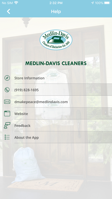 Medlin-Davis Cleaners Screenshot