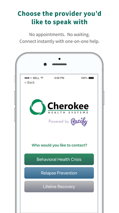 Cherokee Health Systems screenshot 2