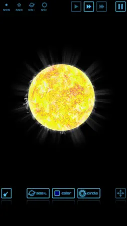 Planet simulation screenshot 3