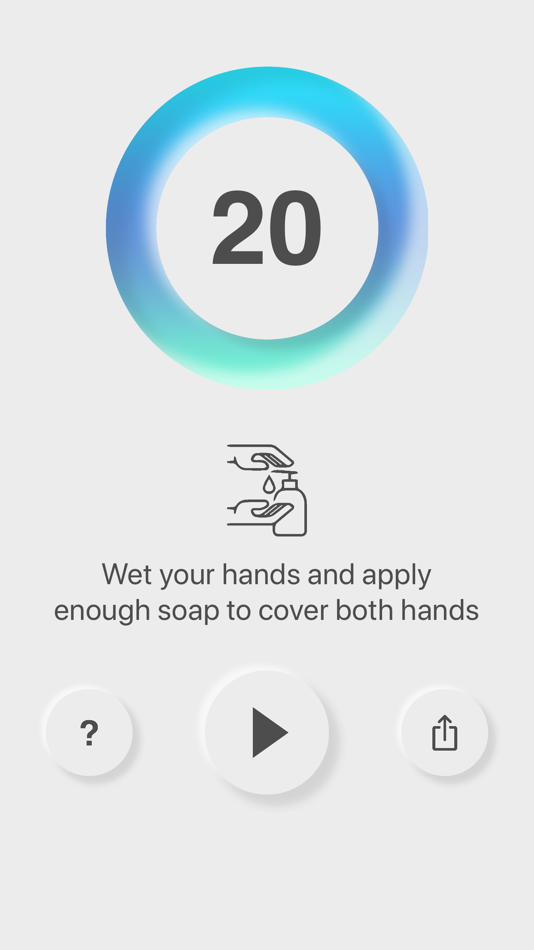 #1. Washy Hands Timer (iOS) By: PANDA PLAY STUDIOS (PTY) LTD