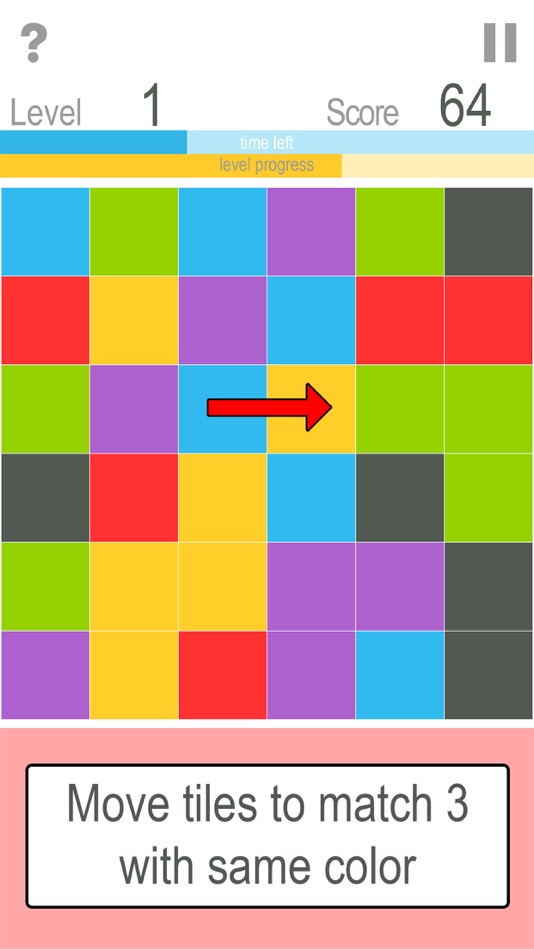 #1. Three In A Row (Match3 game) (iOS) By: Alexander Ryabinin