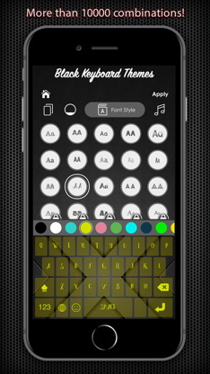 Black Keyboard & Key Themes screenshot 5