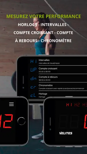 Capture d'écran de Velites Workout Interval Timer sur iPhone 3