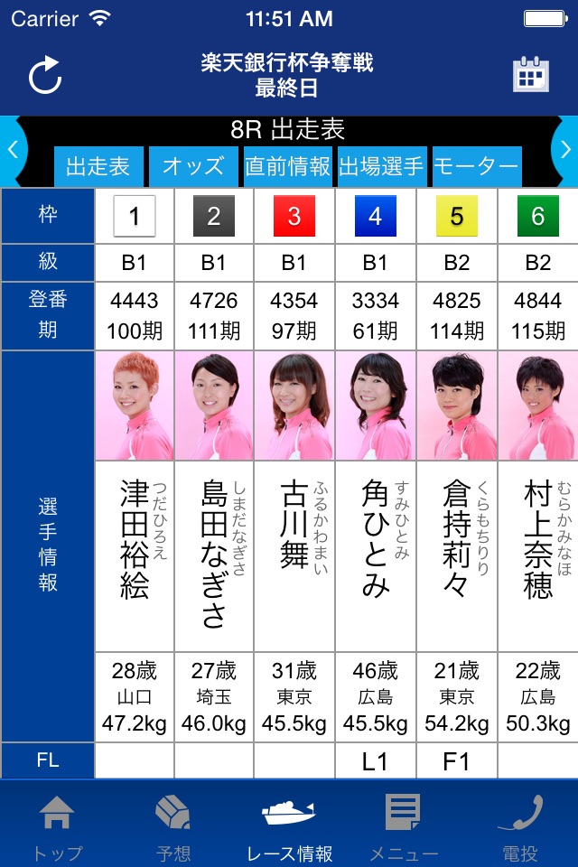 ボートレース徳山 公式アプリ screenshot 4