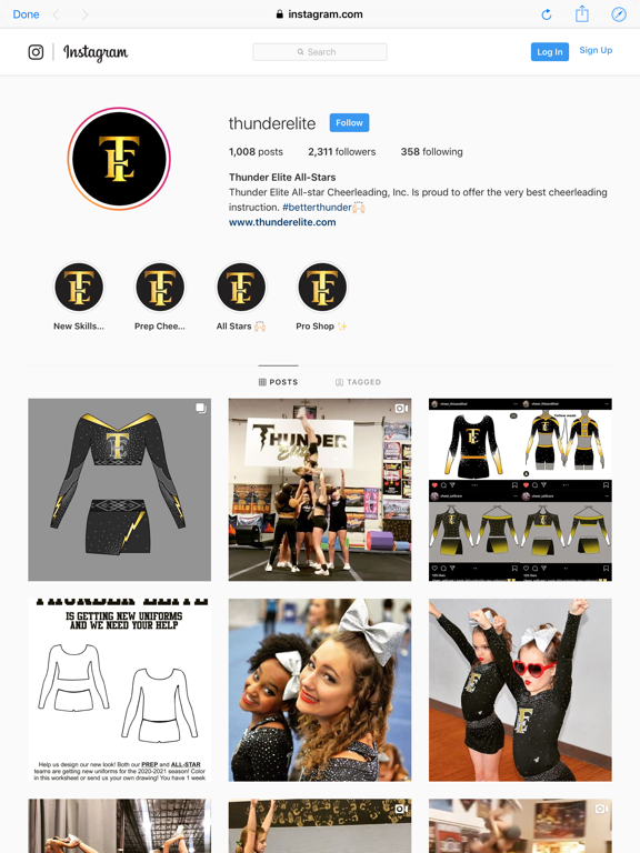 Thunder Elite All-Star Cheer iPad screenshot 7 - Sports app