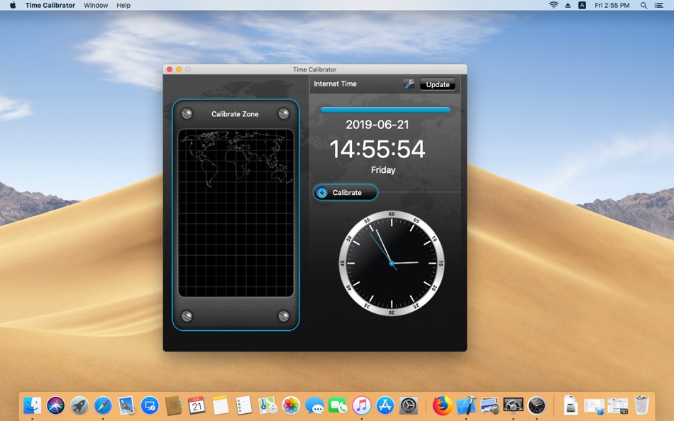 #1. Time Calibrator (macOS) Podle: Atomtime Suisse S.A.