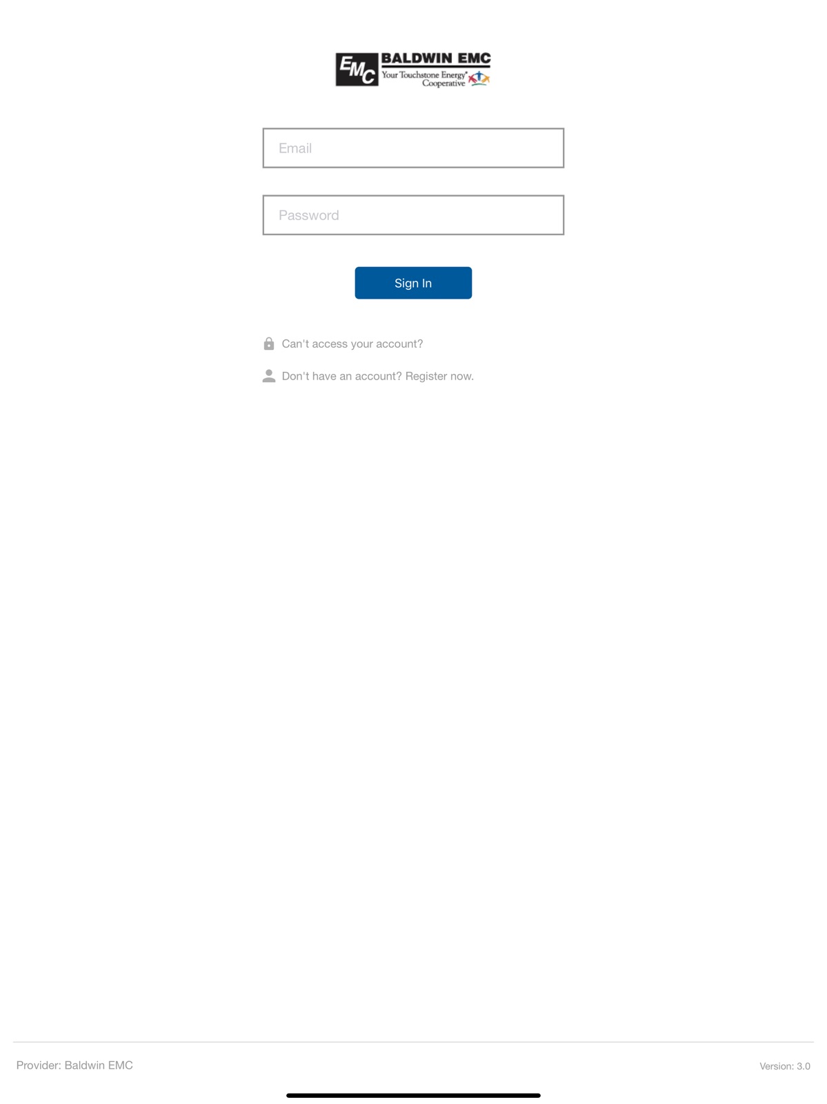 Baldwin EMC ipad screenshot 1