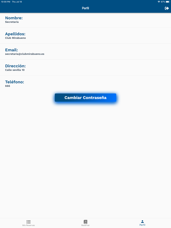Club Mirabueno iPad screenshot