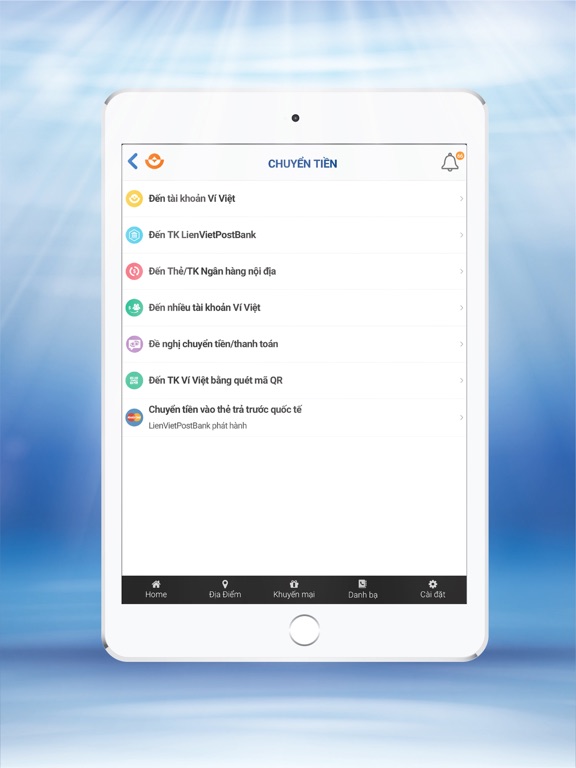 Ví Việt iPad screenshot 4 - Finance app