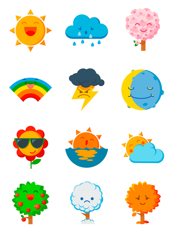 Screenshot #5 pour Cutest Weather Stickers