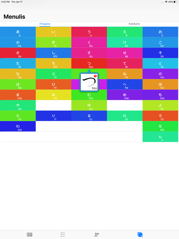 Belajar bahasa jepang pemula iPad screenshot 5 - Education app