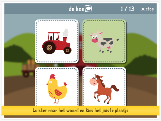 Kinderen Nederlands leren Pro iPad app afbeelding 6