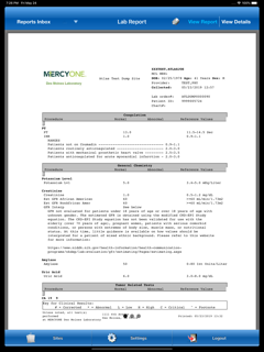MercyOne Lab for i-pad screenshot 5