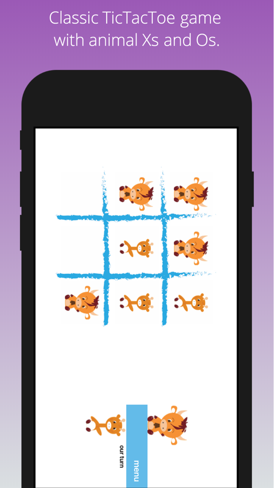 #2. TicTacZoo: tic tac toe game (iOS) 来自: cabagomez.com