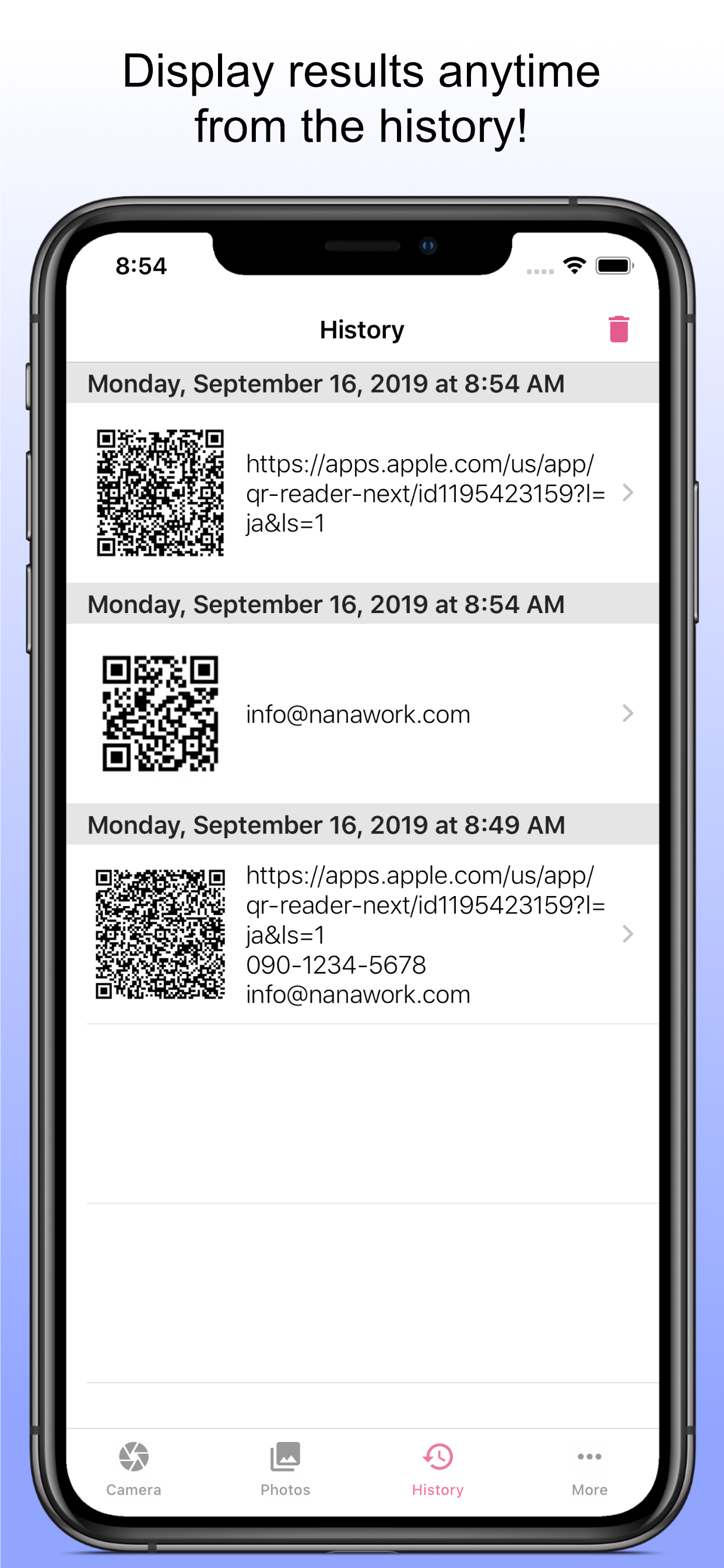 QR Reader NEXT screenshot 4