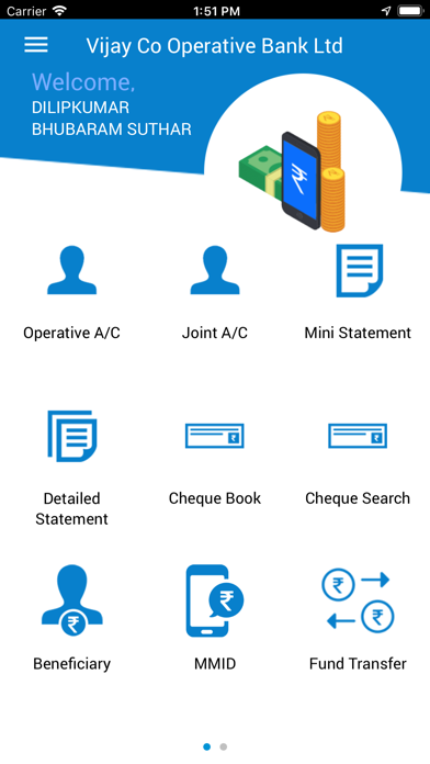 The Vijay Cooperative Bank Ltd Screenshot
