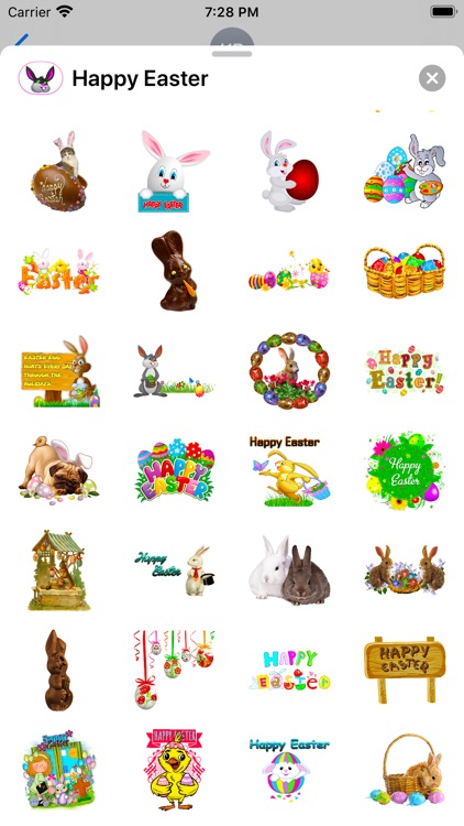 Happy Easter Emoji Stickers screenshot-6