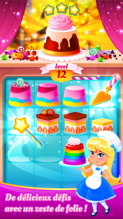 Screenshot #1 pour Fancy Cakes: Merge Adventure