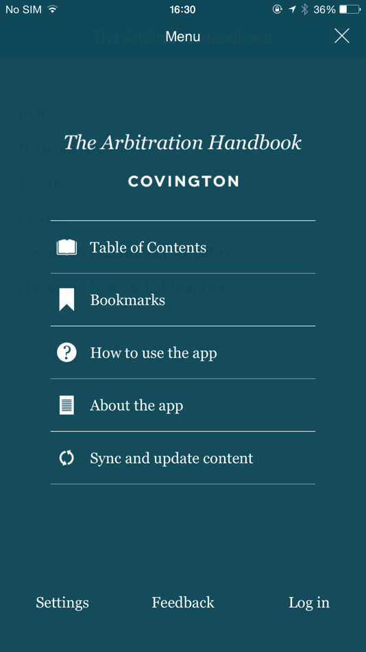 #1. Covington Arbitration Handbook (iOS) 由: Covington & Burling LLP