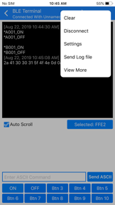 BLE Terminal HM-10 screenshot
