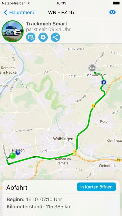 Fleetize TRACK Fahrzeugortung